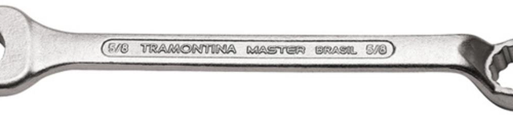 Chave Combinada Tramontina Master 3/4" Com Pescoço Corpo Forjado Em Aço Especial Cromado