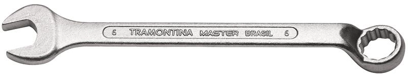 Chave Combinada Tramontina Master 6mm Com Pescoço Corpo Forjado Em Aço Especial Cromado