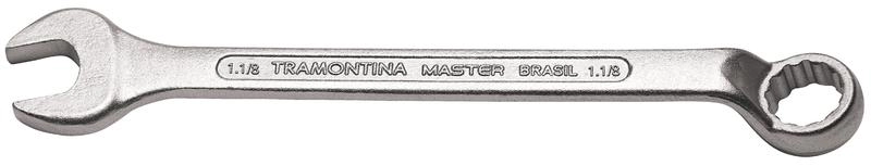 Chave Combinada Tramontina Master 1.1/8" Com Pescoço Corpo Forjado Em Aço Especial Cromado