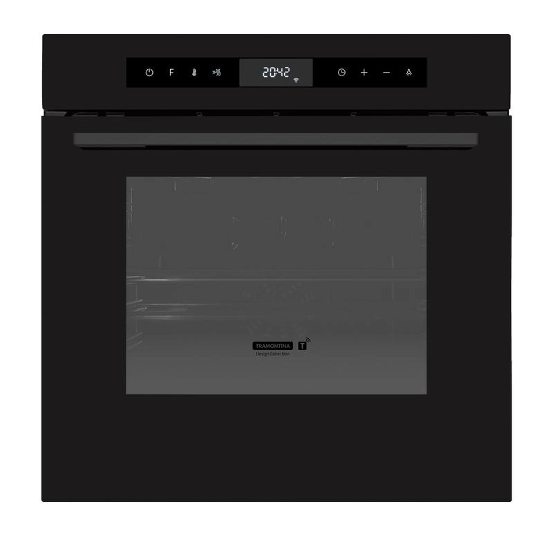 Forno De Embutir Tramontina Epic T Smart 60 F13 Glass Black Series 220V Forno De Embutir Tramontina Epic T Smart 60 F13 Glass Black Series 220V