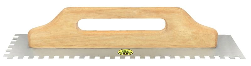 Desempenadeira Para Drywall De Base Lisa Tramontina Com Dentes E Cabo De Madeira