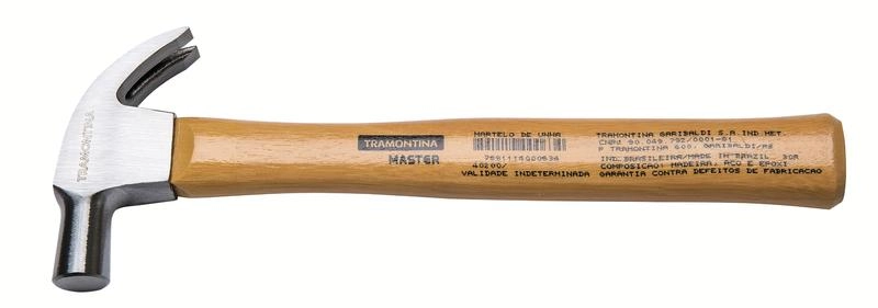 Martelo De Unha Polido Tramontina MASTER 18mm Com Cabo Em Madeira Envernizada Martelo De Unha Polido Tramontina MASTER 18mm Com Cabo Em Madeira Envernizada