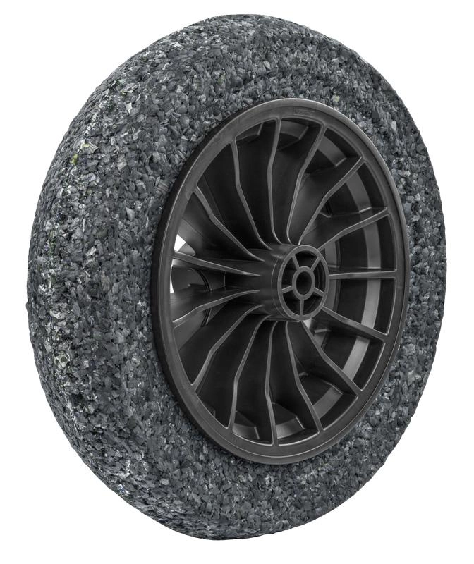 Roda Plástica 8" Para Carrinho De Mão Tramontina Com Pneu Maciço Em Borracha Macia