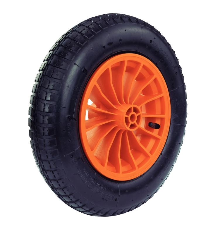 Roda Para Carrinho De Mão 8" Tramontina Plástica Pneu Com Câmara 3.25/8" Roda Para Carrinho De Mão 8" Tramontina Plástica Pneu Com Câmara 3.25/8"