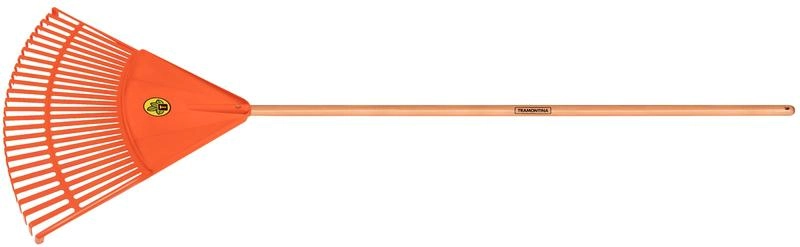 Vassoura Plástica Tramontina Laranja Com 26 Dentes E Cabo De Madeira 120cm Vassoura Plástica Tramontina Laranja Com 26 Dentes E Cabo De Madeira 120cm