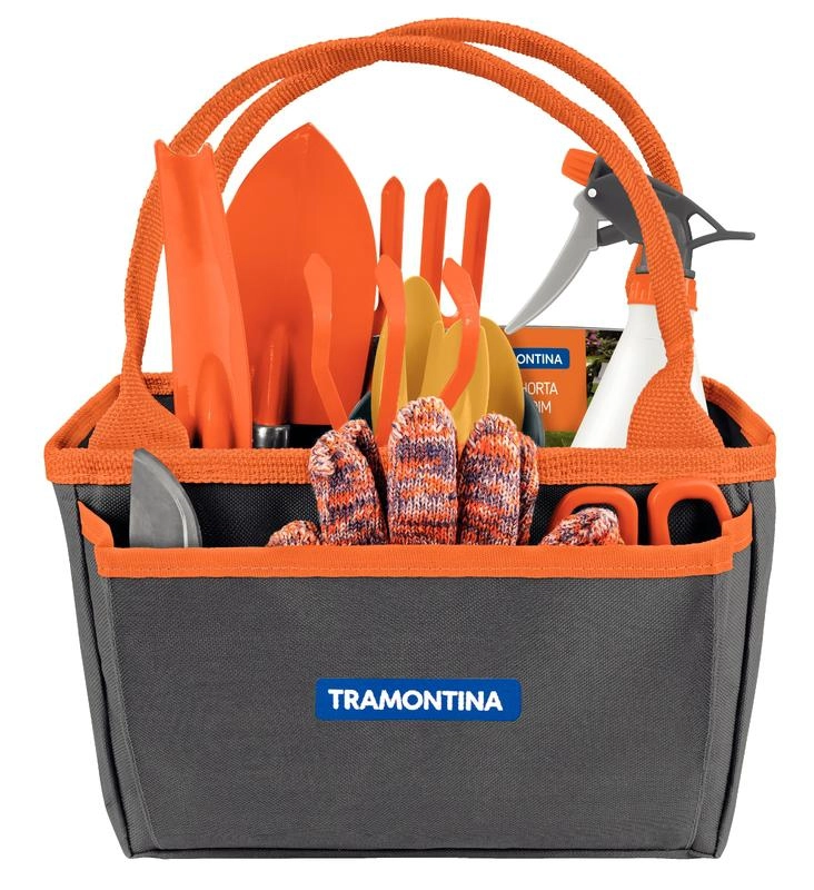 Conjunto Para Presente Jardinagem Tramontina Com Bolsa De Lona 13 Peças Conjunto Para Presente Jardinagem Tramontina Com Bolsa De Lona 13 Peças