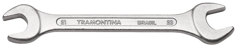 Chave Fixa Tramontina Basic 21x23 Mm Com Corpo Em Aço Especial Cromado Chave Fixa Tramontina Basic 21x23 Mm Com Corpo Em Aço Especial Cromado
