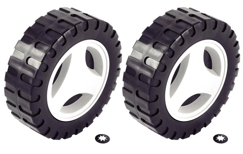 Par De Rodas Plásticas Pequenas E Calotas Tramontina Para Cortador De Grama CE35M2 E CE35P Ø 140mm Par De Rodas Plásticas Pequenas E Calotas Tramontina Para Cortador De Grama CE35M2 E CE35P Ø 140mm