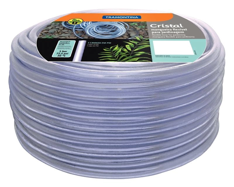Mangueira Cristal Tramontina 11,5mm X 2,5mm 1 Camada 50m