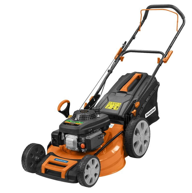 Cortador De Grama A Gasolina Tramontina CC53M Motor 159cc Em Metal Com Recolhedor Rígido