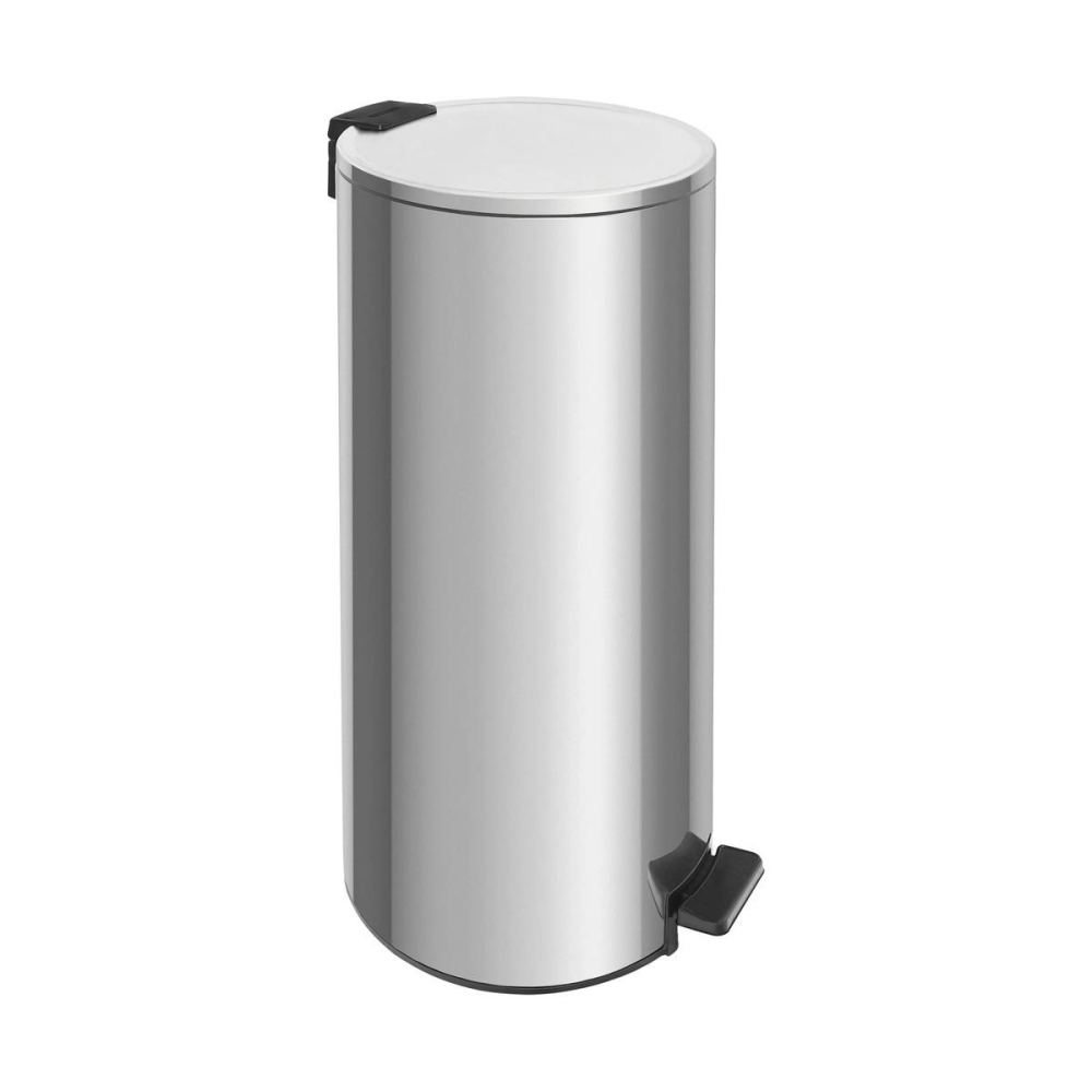 Lixeira Com Pedal Tramontina Loop Em Aço Inox Com Acabamento Polido E Balde Interno 30 L Lixeira Com Pedal Tramontina Loop Em Aço Inox Com Acabamento Polido E Balde Interno 30 L