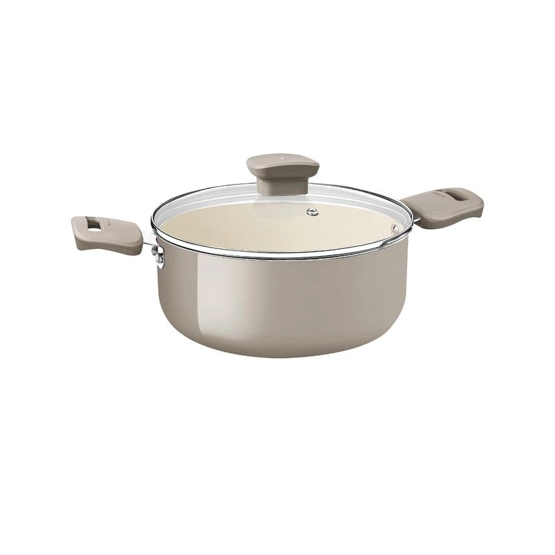 Caçarola Tramontina Bege Mineral Em Alumínio Reciclado Com Revestimento Cerâmico Veronese 20cm Caçarola Tramontina Bege Mineral Em Alumínio Reciclado Com Revestimento Cerâmico Veronese 20cm