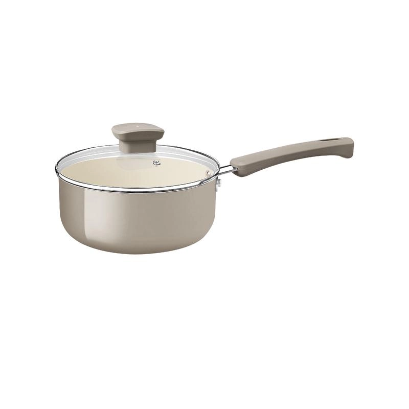 Panela Tramontina Bege Mineral Em Alumínio Reciclado Com Revestimento Cerâmico Veronese 16cm Panela Tramontina Bege Mineral Em Alumínio Reciclado Com Revestimento Cerâmico Veronese 16cm