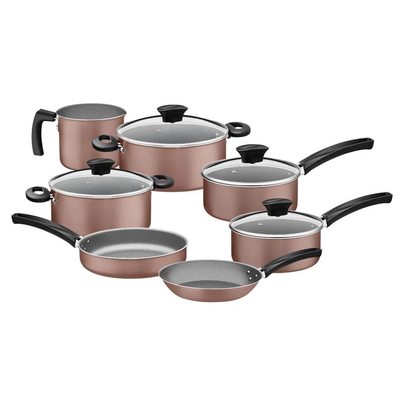 Jogo De Panelas Tramontina Siena Natural Em Alumínio Com Revestimento Antiaderente Starflon Max Michigan 7 Peças Jogo De Panelas Tramontina Siena Natural Em Alumínio Com Revestimento Antiaderente Starflon Max Michigan 7 Peças