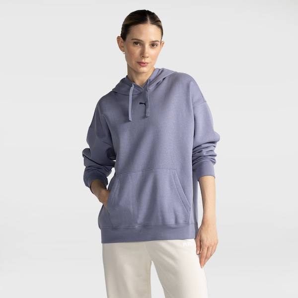Blusão Puma Ls Ess Centered Cat Log Feminino Blusão Puma Ls Ess Centered Cat Log Feminino