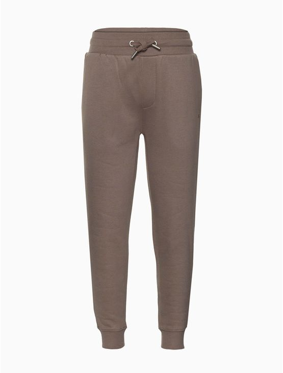 Calça Menino Moletom Bordado Calvin Klein Jeans - Caqui Medio Calça Menino Moletom Bordado Calvin Klein Jeans Caqui Medio 10