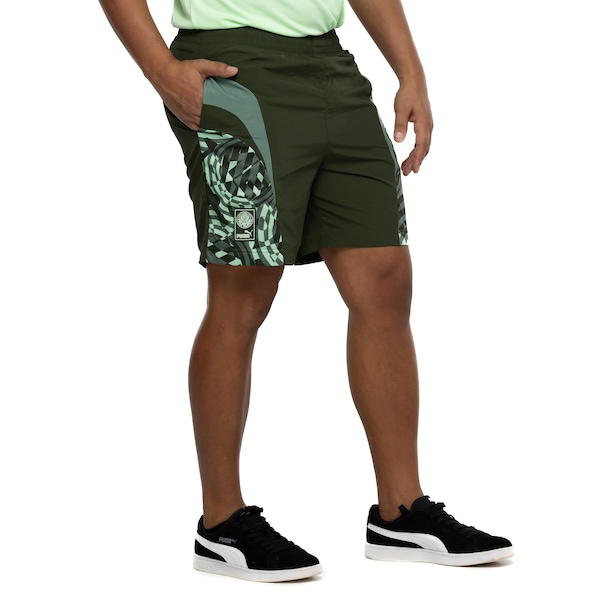 Calção do Palmeiras Puma Masculino Football Energy Woven Calção do Palmeiras Puma Masculino Football Energy Woven