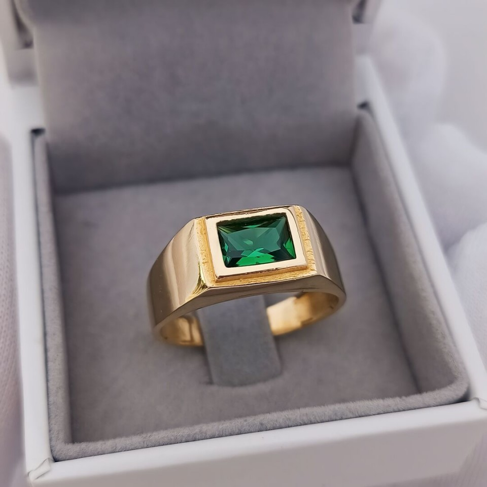Anel de Formatura Masculino Mod. M1 (Escolha a Cor da Pedra)