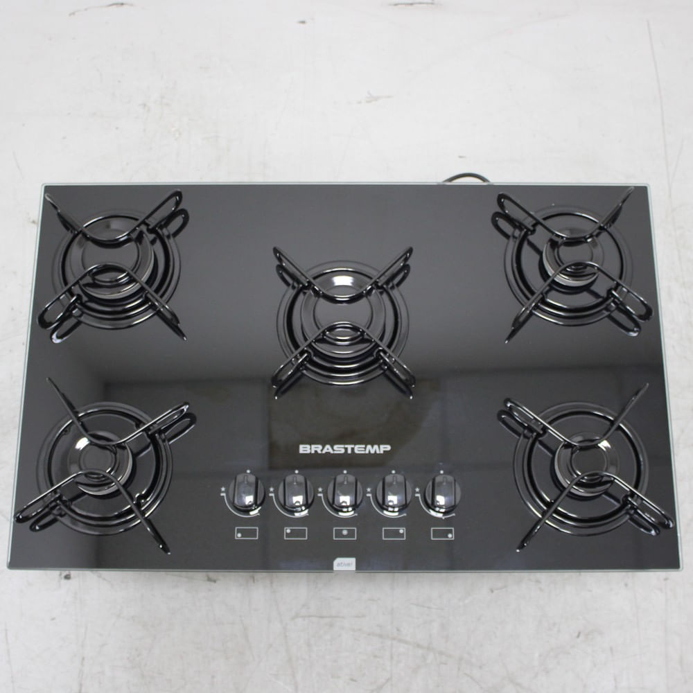 Cooktop 5 Bocas Brastemp Com Grades Piatina E Acendimento Automático - Bdd75aeus2_Wotimo_Cf6659839 Bivolt