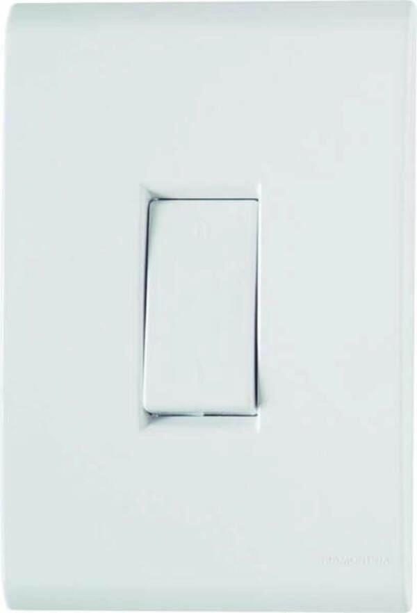 Conjunto 4x2 1 Interruptor Bipolar Tramontina Liz 10 A 250 V Branco