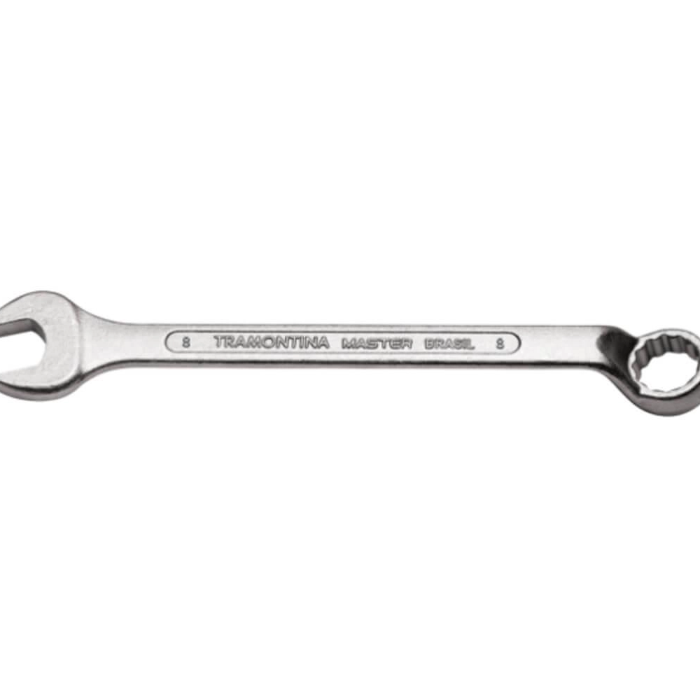 Chave Combinada Tramontina Master 8mm Com Pescoço Corpo Forjado Em Aço Especial Cromado Chave Combinada Tramontina Master 8mm Com Pescoço Corpo Forjado Em Aço Especial Cromado