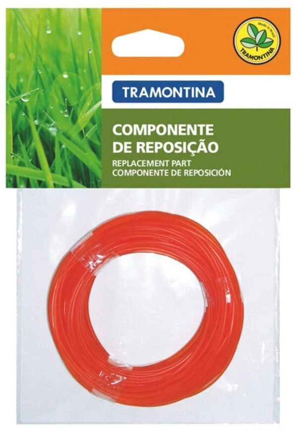 Fio De Nylon Para Roçadeira Tramontina 2,4mm Com 12m De Comprimento