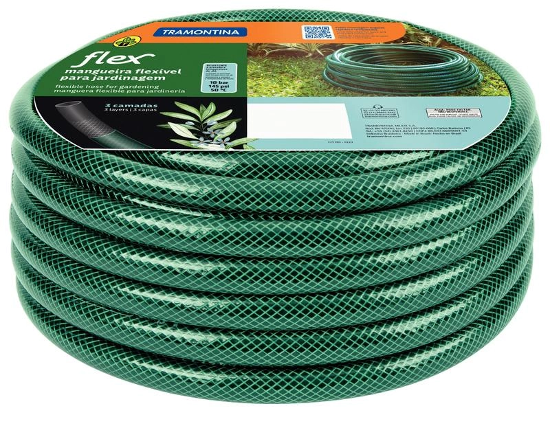 Mangueira Flex Tramontina Em PVC Verde 3 Camadas 50m