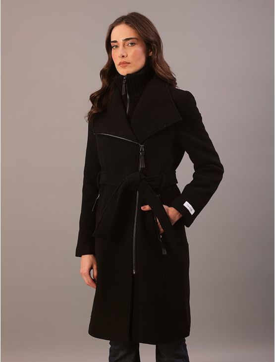 Casaco Longo Calvin Klein Jeans Feminino Com Zíper e Cinto em Lã - Preto Casaco Longo Calvin Klein Jeans Feminino Com Zíper e Cinto em Lã Preto g Casaco Longo Calvin Klein Jeans Feminino Com Zíper e Cinto em Lã - Preto Casaco Longo Calvin Klein Jeans Feminino Com Zíper e Cinto em Lã Preto g