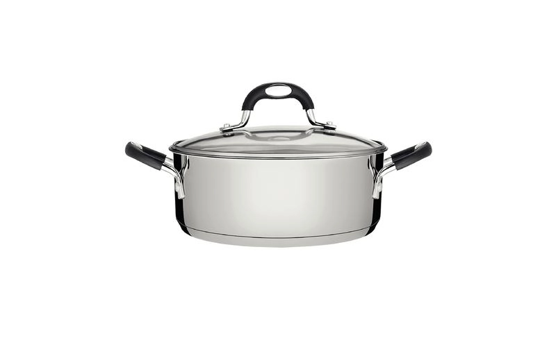 Caçarola Tramontina Rasa Astro Silicone Aço Inox Com Tampa De Vidro 16cm Caçarola Tramontina Rasa Astro Silicone Aço Inox Com Tampa De Vidro 16cm