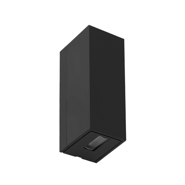 Arandela Led Abs 5W 3000K Ip65 2 Fachos Medios Flux - PRETO Arandela Led Abs 5W 3000K Ip65 2 Fachos Medios Flux - PRETO
