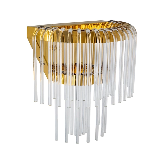 Arandela Led Aco Inox Dourado 25W 3000K Cascata Arandela Led Aco Inox Dourado 25W 3000K Cascata