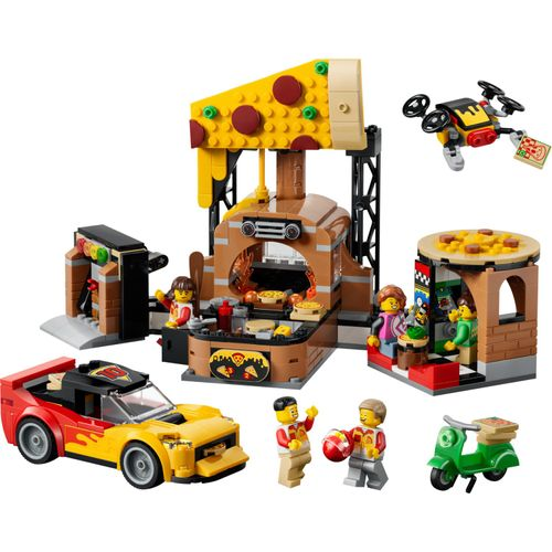 LEGO® City - Experiência de entrega de pizza com veículos LEGO® City - Experiência de entrega de pizza com veículos