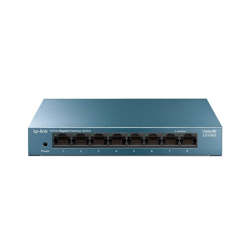Switch TP-Link LS108G LiteWave 8 Portas Gigabit Case Metal Switch TP-Link LS108G LiteWave 8 Portas Gigabit Case Metal