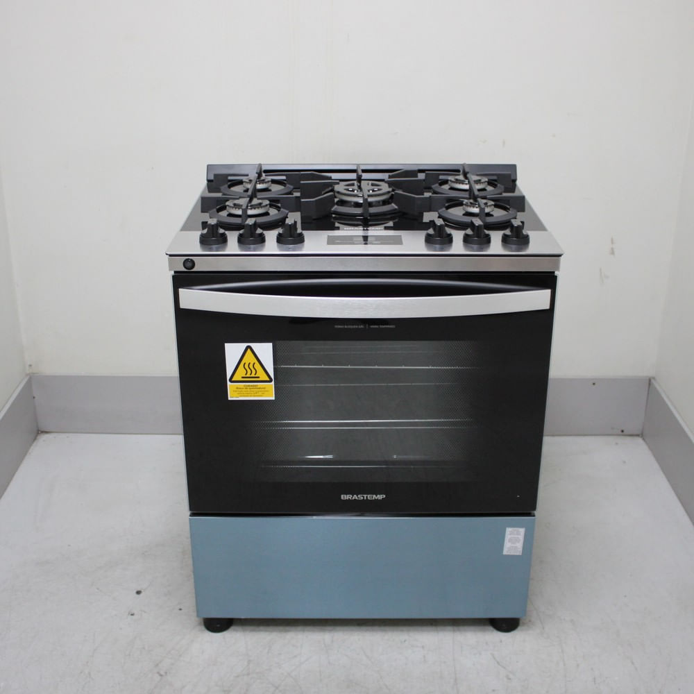 Fogão Brastemp 5 Bocas Cor Inox Com Mesa De Vidro, Turbo Chama E Timer - Bfs5xarus2_Wotimo_Cf6688329 Bivolt Fogão Brastemp 5 Bocas Cor Inox Com Mesa De Vidro, Turbo Chama E Timer - Bfs5xarus2_Wotimo_Cf6688329 Bivolt