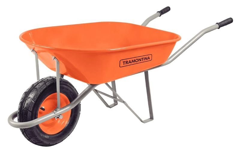 Carrinho de Mao com Braco e Cacamba Extra Funda Metalica 80 Litros TRAMONTINA-77713431