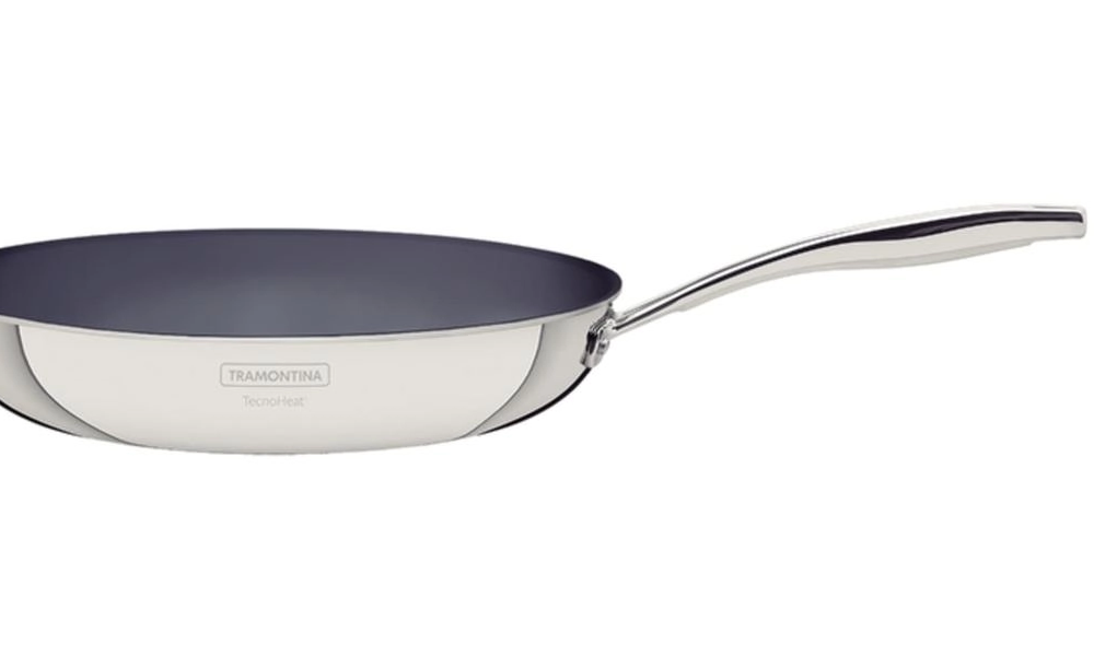 Frigideira Tramontina Grano 30cm Em Inox Com Corpo Triplo E Revestimento Interno Cerâmico