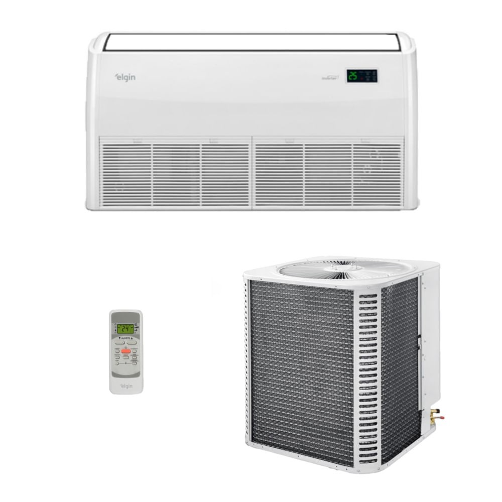 Ar-Condicionado Split Piso Teto Inverter Eco R-32 Elgin 36.000 BTUs Só Frio 220V Monofásico Ar-Condicionado Split Piso Teto Inverter Eco R-32 Elgin 36.000 BTUs Só Frio 220V Monofásico