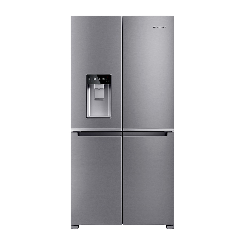 Geladeira Brastemp Inverse 4 Frost Free Inox Com Convertible Space - Bro90mk 110V
