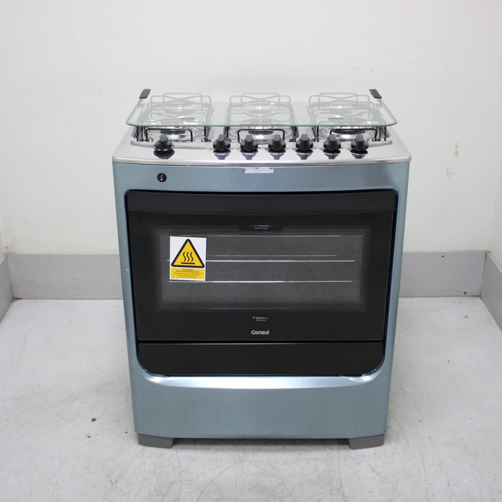 Fogão Consul 6 Bocas Cor Inox Com Botões Removíveis E Vidro Interno Vedado - Cfs6narus1_Wexcele_Cf6751775 Bivolt Fogão Consul 6 Bocas Cor Inox Com Botões Removíveis E Vidro Interno Vedado - Cfs6narus1_Wexcele_Cf6751775 Bivolt