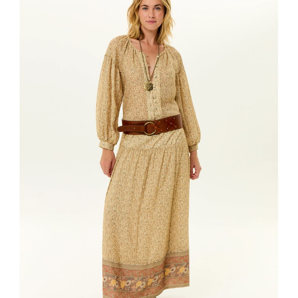 Saia Midi Estampa Amarilis c