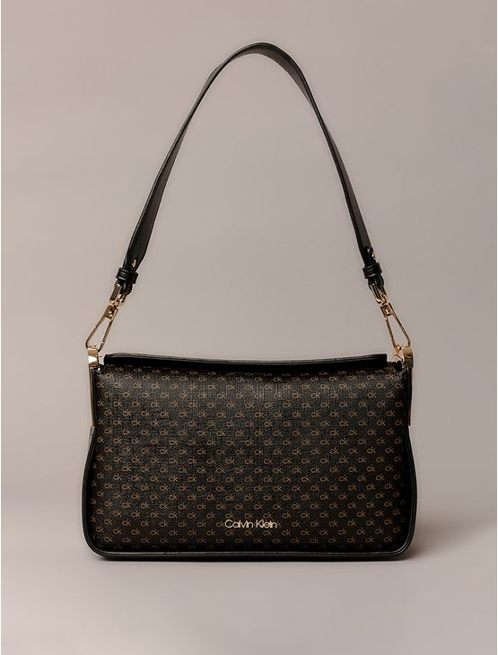 Bolsa Feminina Monograma Calvin Klein - Marrom Bolsa Feminina Monograma Calvin Klein Marrom u