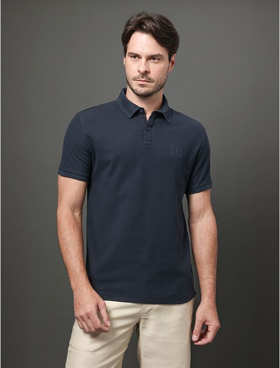 Polo Masculina Piquet Carmel Calvin Klein - Marinho Polo Masculina Piquet Carmel Calvin Klein Marinho Pp Polo Masculina Piquet Carmel Calvin Klein - Marinho Polo Masculina Piquet Carmel Calvin Klein Marinho Pp