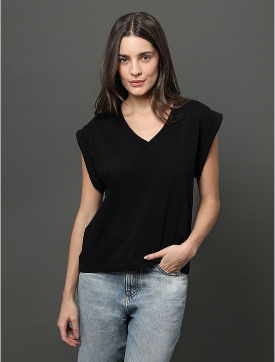 Blusa Feminina Malha Rugby Calvin Klein Jeans - Preto Blusa Feminina Malha Rugby Calvin Klein Jeans Preto p Blusa Feminina Malha Rugby Calvin Klein Jeans - Preto Blusa Feminina Malha Rugby Calvin Klein Jeans Preto p