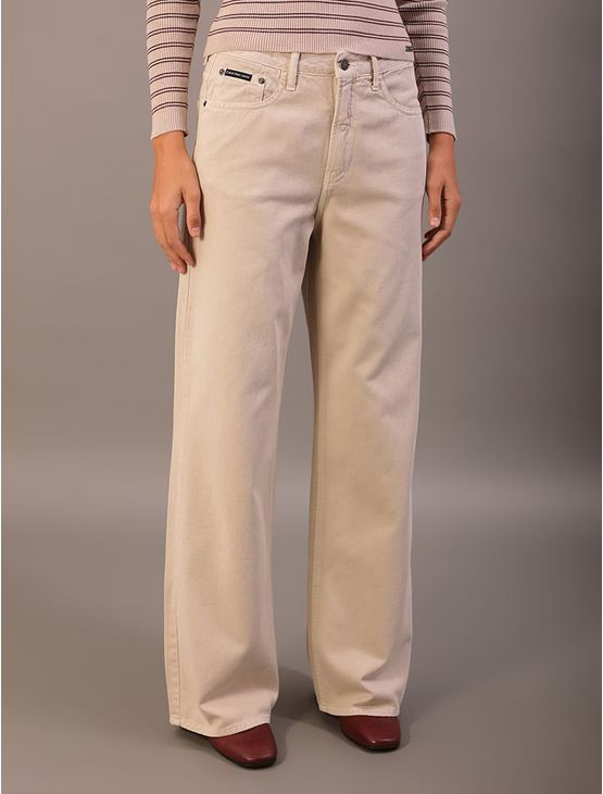 Calça Color Feminina Wide Leg Long 5 Pockets - Caqui Claro Calça Color Feminina Wide Leg Long 5 Pockets Caqui Claro 40 Calça Color Feminina Wide Leg Long 5 Pockets - Caqui Claro Calça Color Feminina Wide Leg Long 5 Pockets Caqui Claro 40