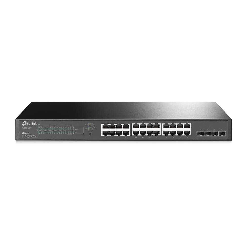 Switch TP-Link TL-SG2428P 24 Portas Gigabit PoE+ 4 Slots SFP