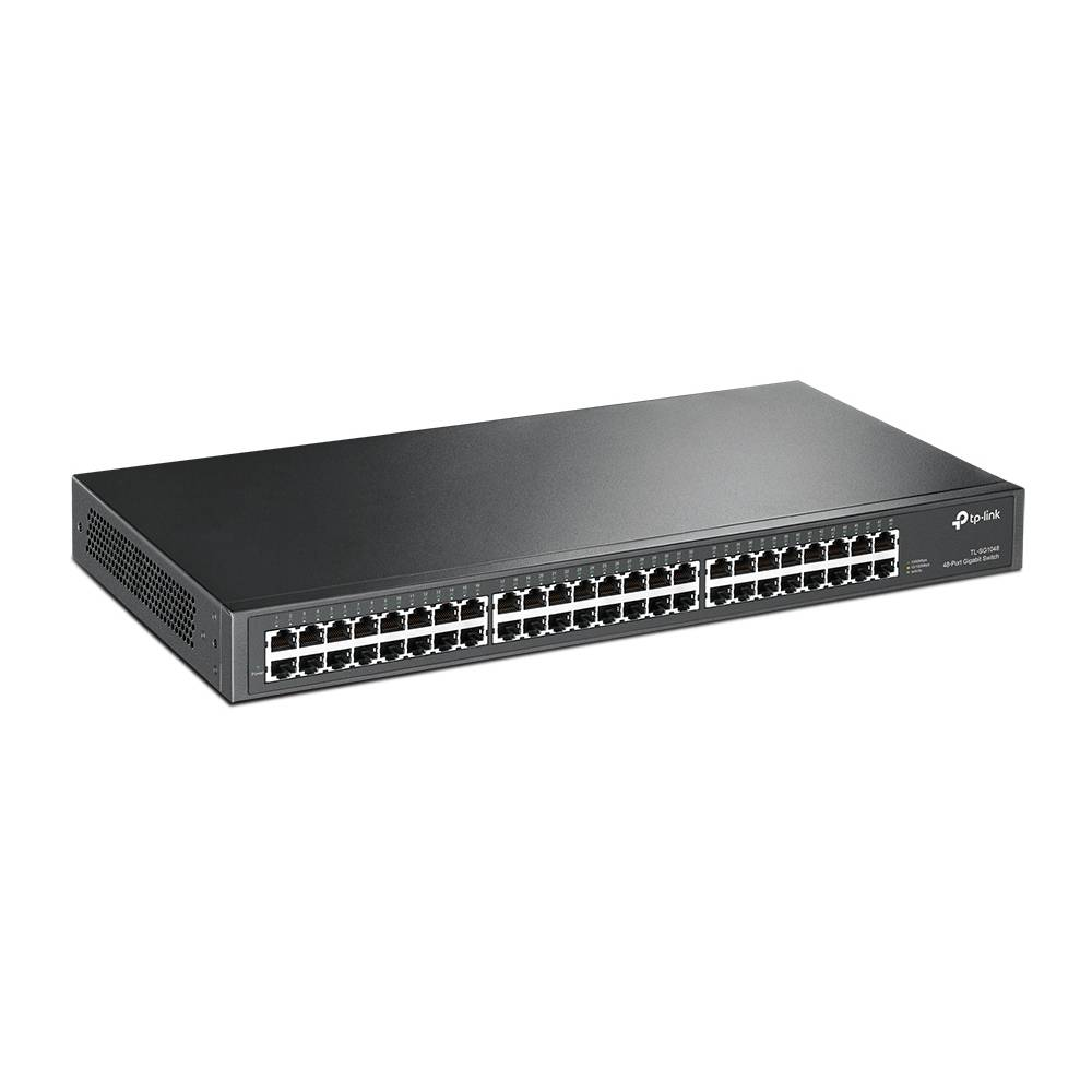 Switch TP-Link 48 Portas 10/100/1000 Mbps Gigabit Rack - TL-SG1048 Switch TP-Link 48 Portas 10/100/1000 Mbps Gigabit Rack - TL-SG1048