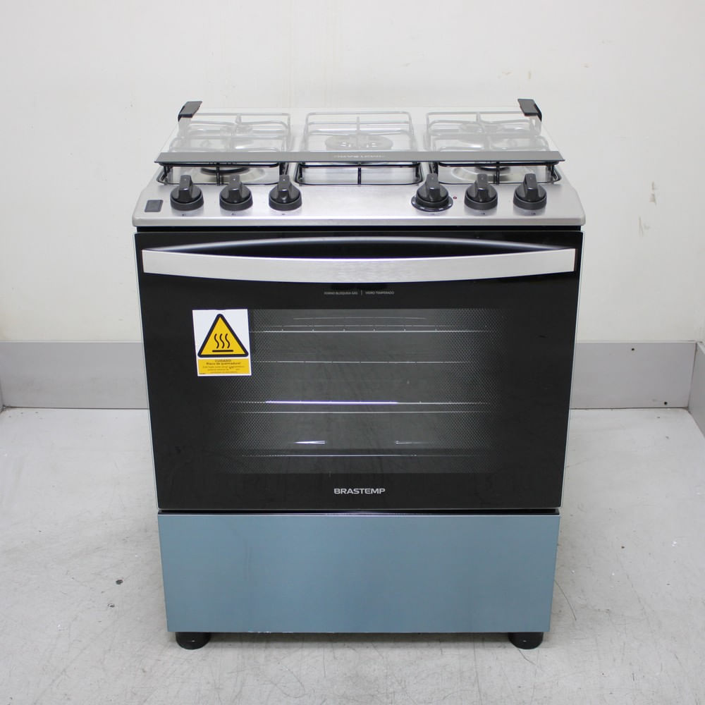 Fogão Brastemp 5 Bocas Cor Inox Com Turbo Chama - Bfs5gdrns2_Wotimo_Cg6721106 110V