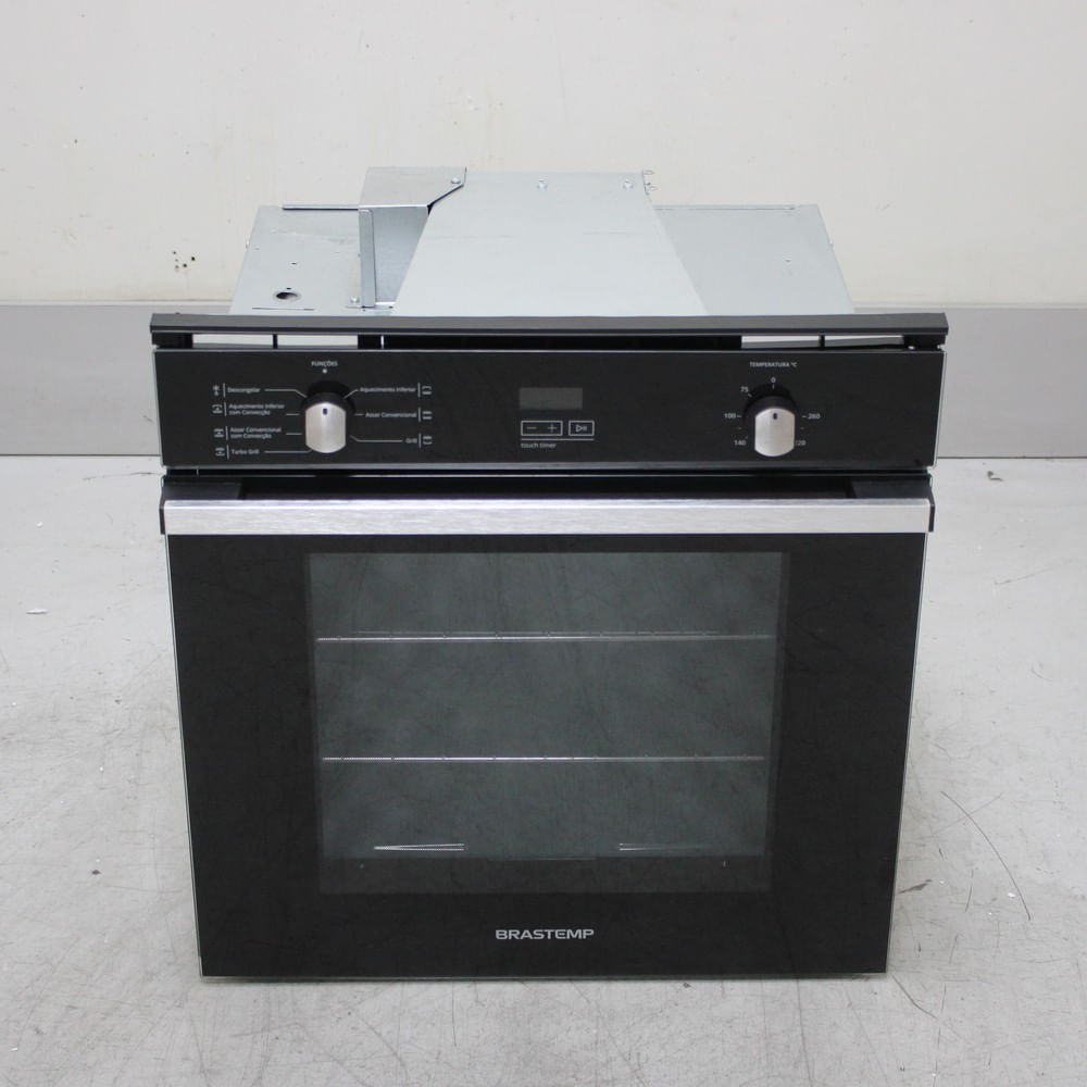 Forno De Embutir Elétrico Brastemp 84 Litros Preto Com Convecção E Timer Touch - Boc84aebs1_Wexcele_Cg6725739 220V Forno De Embutir Elétrico Brastemp 84 Litros Preto Com Convecção E Timer Touch - Boc84aebs1_Wexcele_Cg6725739 220V