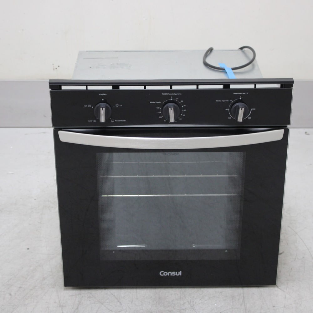 Forno De Embutir Elétrico Consul 84 Litros Preto Com Timer Autodesligamento E Grill - Cob84beas2_Wotimo_Cg6725740 110V Forno De Embutir Elétrico Consul 84 Litros Preto Com Timer Autodesligamento E Grill - Cob84beas2_Wotimo_Cg6725740 110V