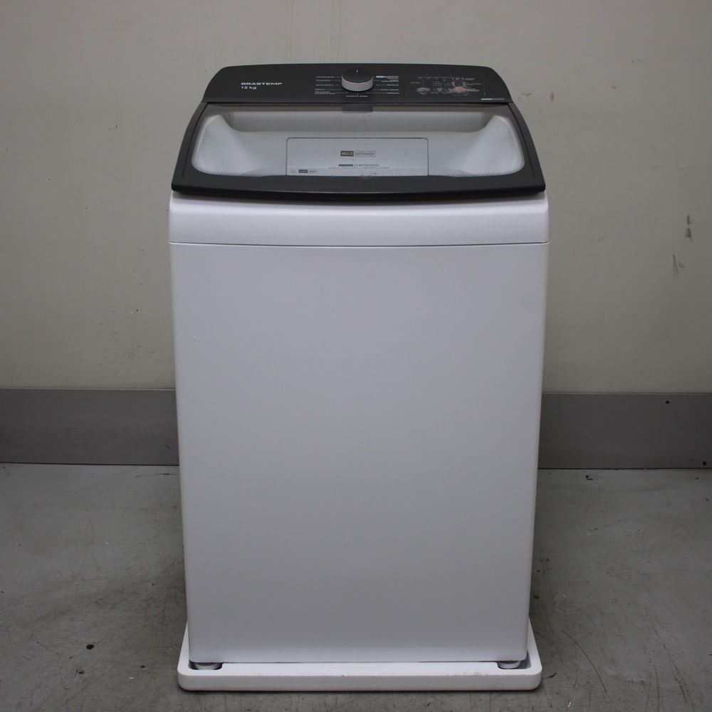 Máquina De Lavar Brastemp 15Kg Branca Com Ciclo Tira Manchas Advanced E Smart Sensor - Bwf15abas3_Wbom_Cg6480340 110V Máquina De Lavar Brastemp 15Kg Branca Com Ciclo Tira Manchas Advanced E Smart Sensor - Bwf15abas3_Wbom_Cg6480340 110V